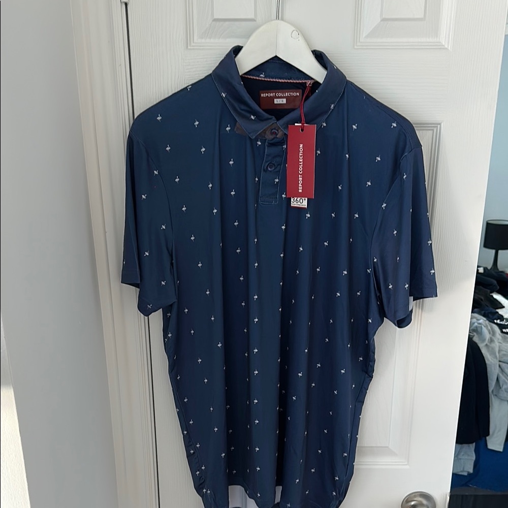 Golf Navy Blue Men's Polo Shirt by Izod (Report Collection)